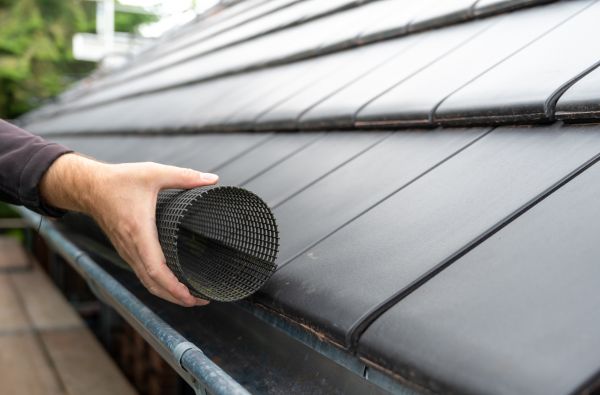 Gutter Mesh Installation in Hudson